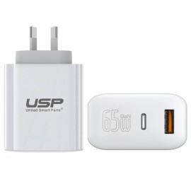 USP 65W Dual Ports PD Super Fast Charger