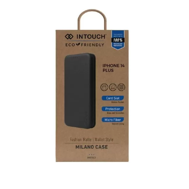 INTOUCH Milano Wallet Case for iPhone 14 Plus