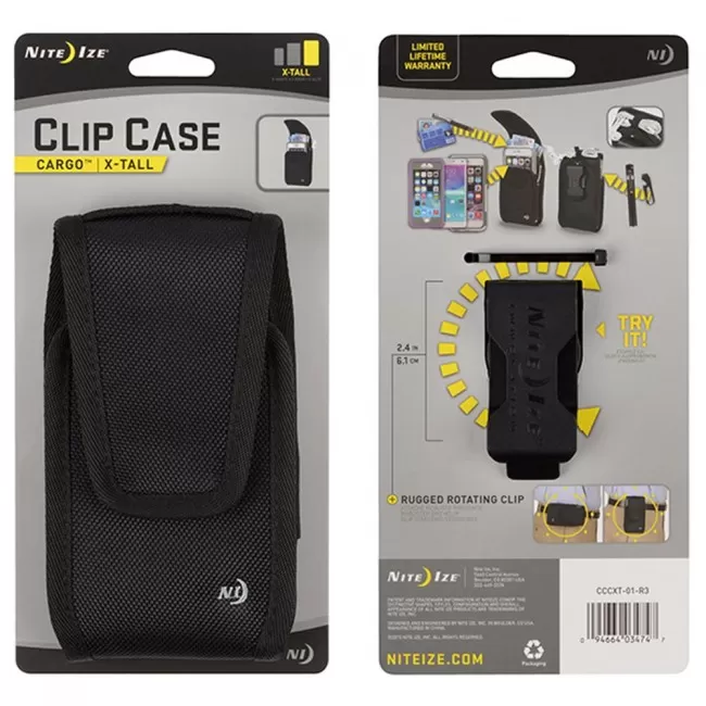 Nite Ize Clip Case Cargo Universal Rugged Holsters - Extra Tall