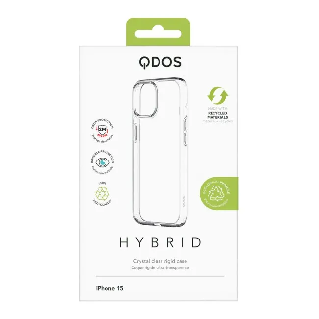 QDOS Hybrid Clear Case for Apple iPhone 15