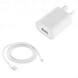 Pair of Cable and Charger For iOS