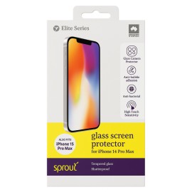 Sprout Elite Series Glass Screen Protector for iPhone 14 Pro Max | 15 Pro Max