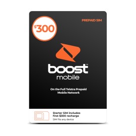Boost Mobile $300 Pre-Paid SIM Card Starter Pack