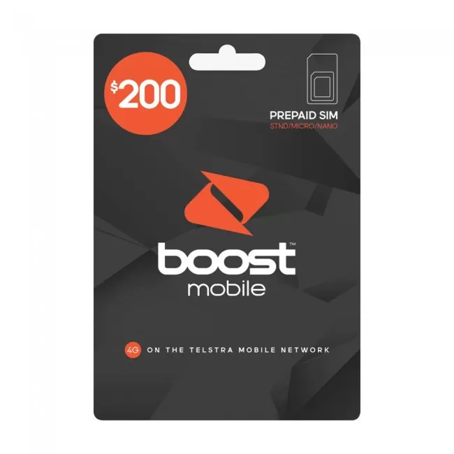 Boost Mobile Pre-Paid $200 SIM