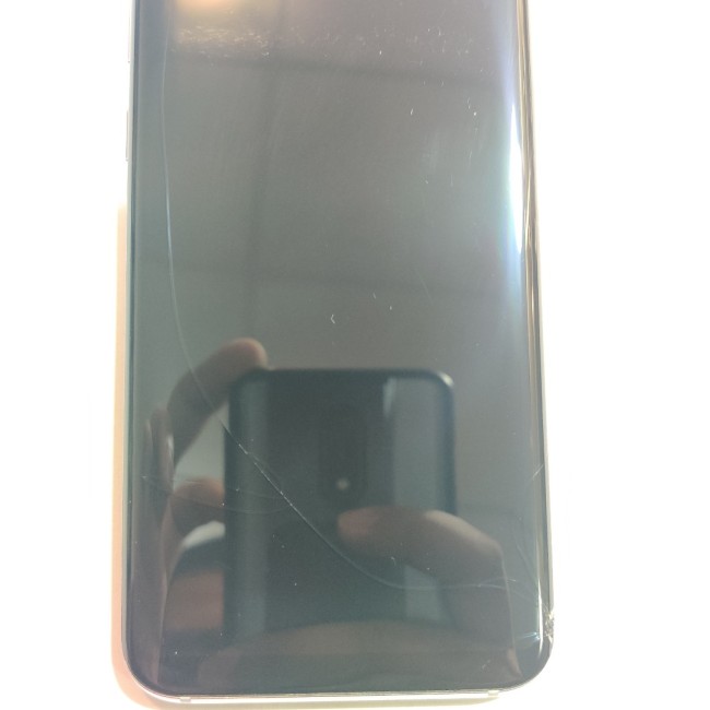 Samsung Galaxy S10 Plus Screen Cracked and Burn