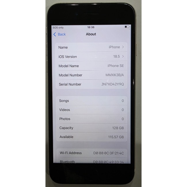 Apple iPhone SE 5G 3rd Gen (128GB) - Touch ID Not Working