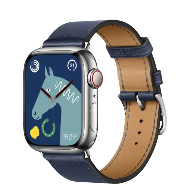 Apple Watch Hermès Series 8 45mm GPS Cellular Stainless Steel Case with Single Tour [Open Box]