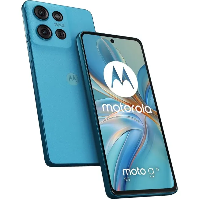 Buy Refurbished Motorola Moto G75 5G (256GB) in Aqua Blue