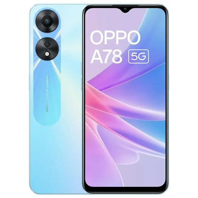 Buy Refurbished Oppo A78 5G (128GB) in Glowing Blue