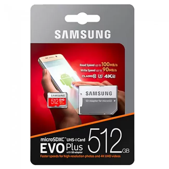 Samsung EVO Plus 512GB MicroSDXC with SD Adapter (Stock Clearance) 