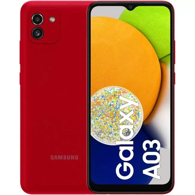 Buy Refurbished Samsung Galaxy A03 (64GB) in Red Buy Refurbished Samsung Galaxy A03 (64GB) in Red