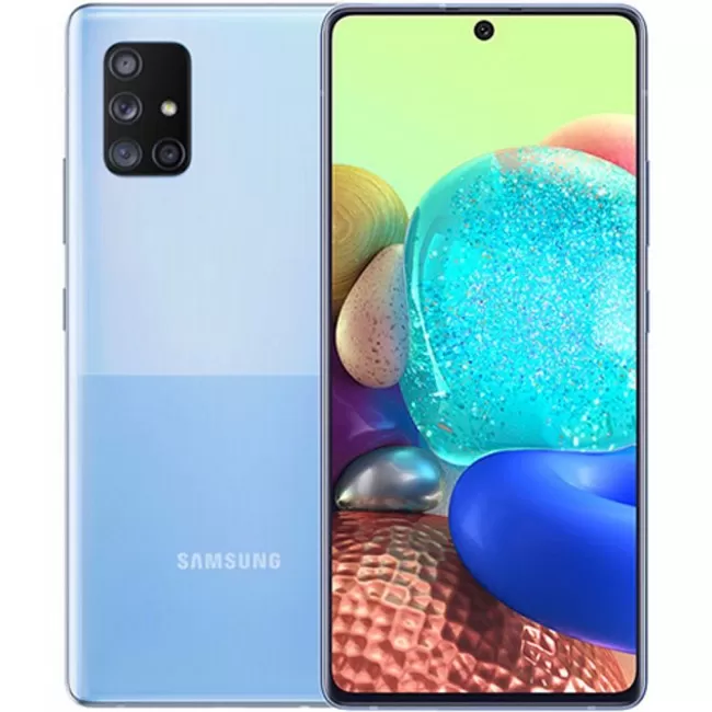 Buy Refurbished Samsung Galaxy A71 5G (128GB) in Prism Cube Blue Buy Refurbished Samsung Galaxy A71 5G (128GB) in Prism Cube Blue